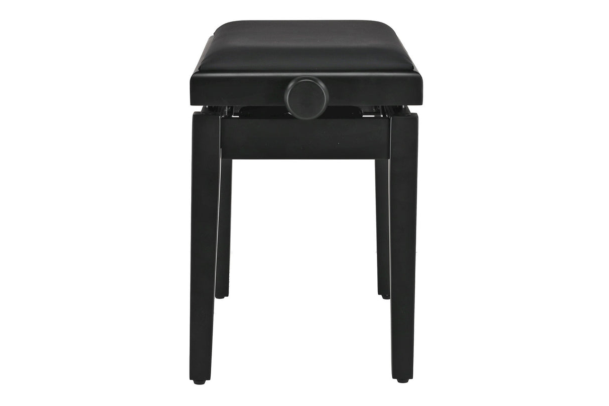 GEWA Deluxe Autolift piano bench, vinyl - Black matte (Black seat)