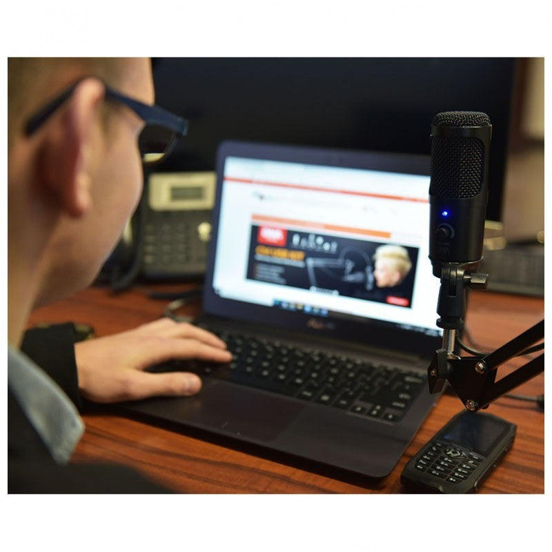 DNA CM USB KIT Kondensator USB Mikrofon med Boom Arm og Popfilter