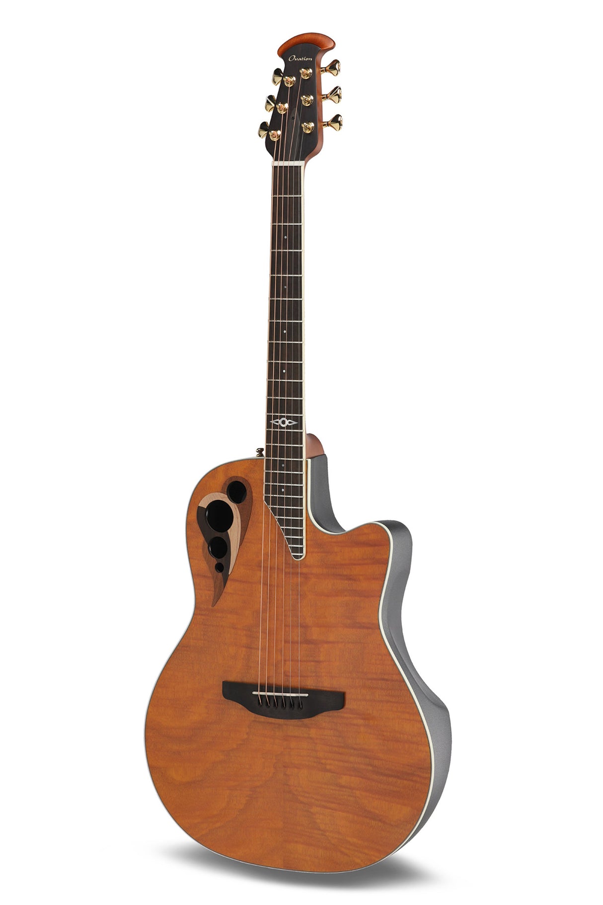 Ovation E-Acoustic Guitars Celebrity Elite Deluxe Plus Ltd 2026 Deep Contour - Amber Satin (CDX40P-FM-G)