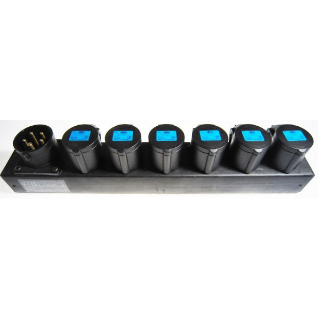Powerbox 5Pin CEE in and 6x 3P CEE out