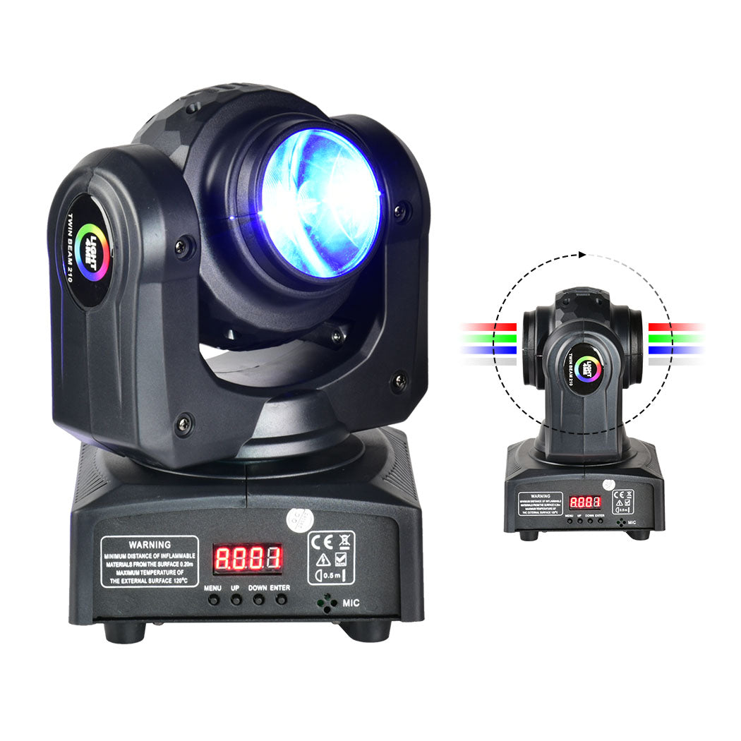 LIGHT4ME TWIN BEAM 210 mini dobbeltsidet LED moving head