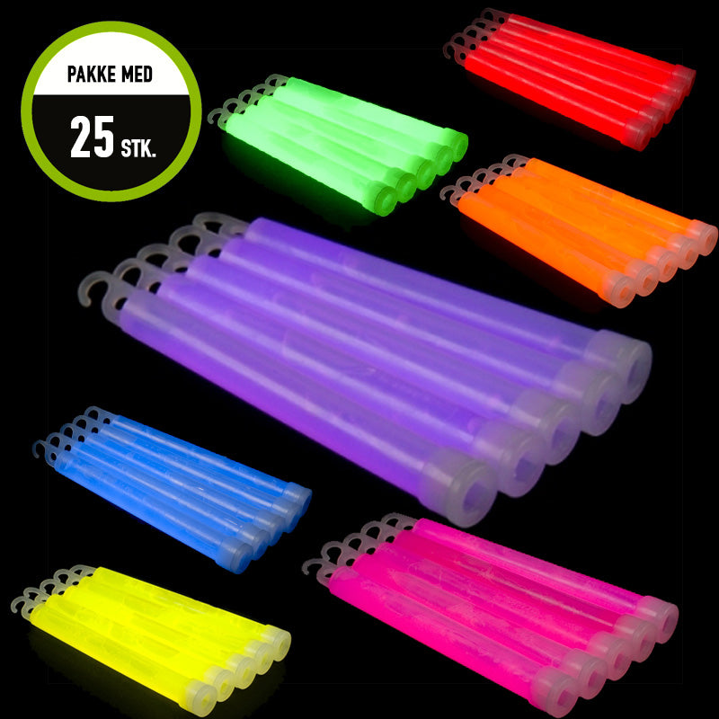 25 pieces glowsticks 6''