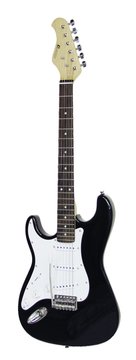 DiMavery ST-203 Electric Guitar LH, Black