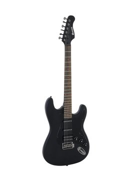 DiMavery ST-312 Electric Guitar, Satin Black