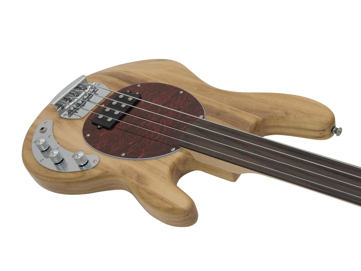 DiMavery MM-501 Electric Bass, Bandless, Natural watch