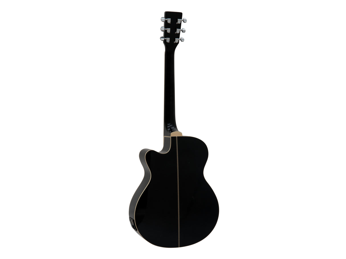 DiMavery AW-400 Western Guitar - Black