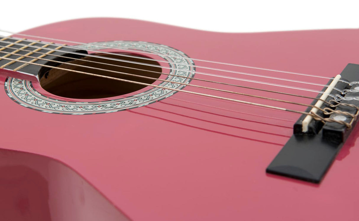 DiMavery AC-303 Classical Spanish Guitar 1/2 (Pink)