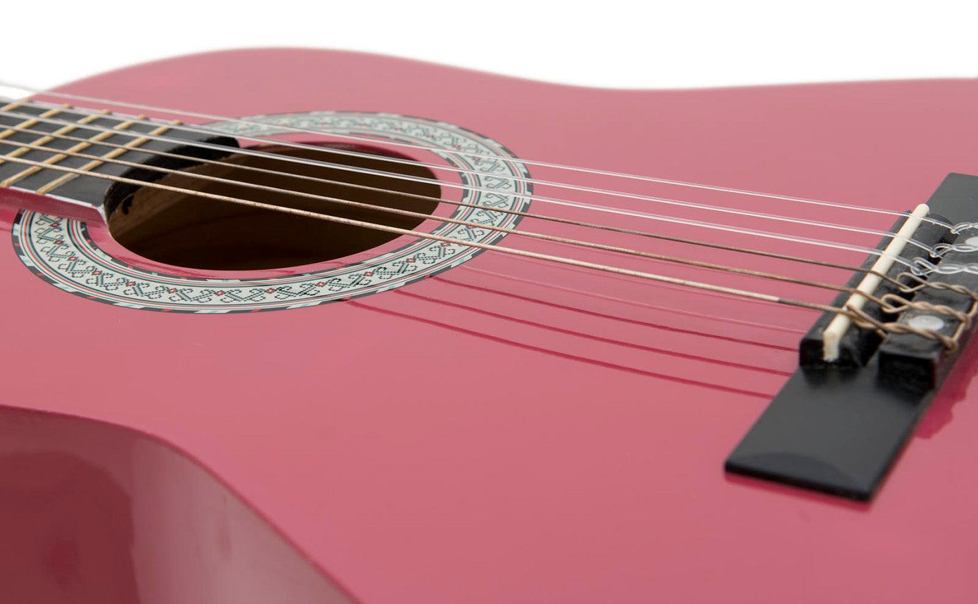DiMavery AC-303 Classical Spanish Guitar 1/2 (Pink)