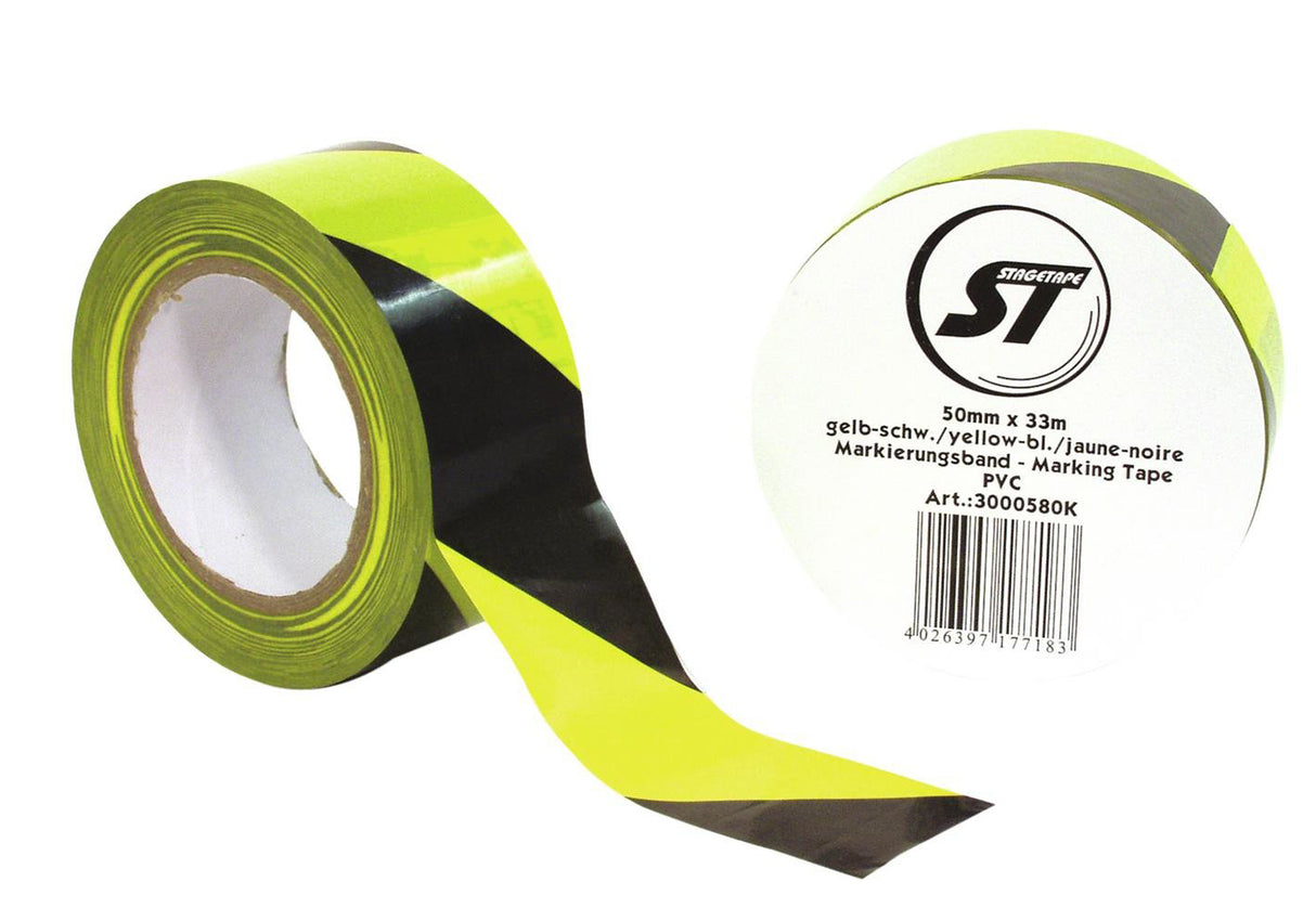Safety tape yellow/black