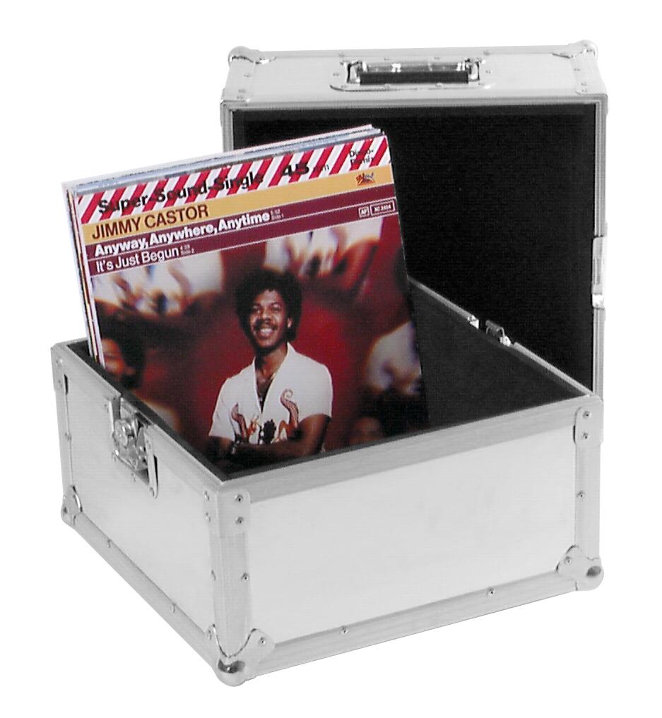 ROADINGER Record Case PRO ALU 50/50, plain, 100LPs