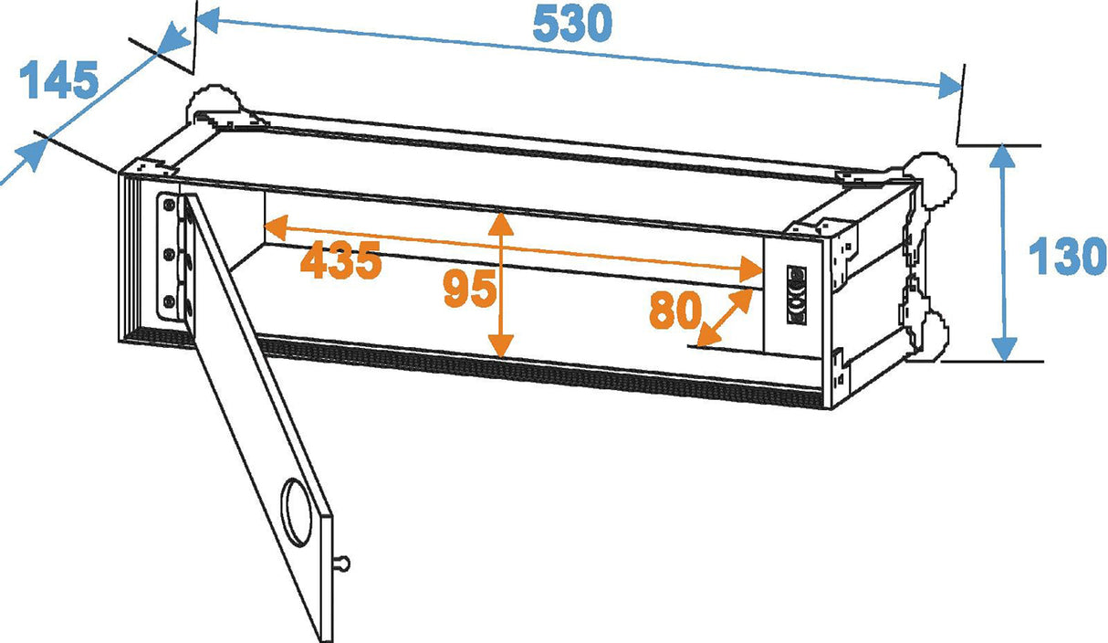 Flight case for wireless microphone systems