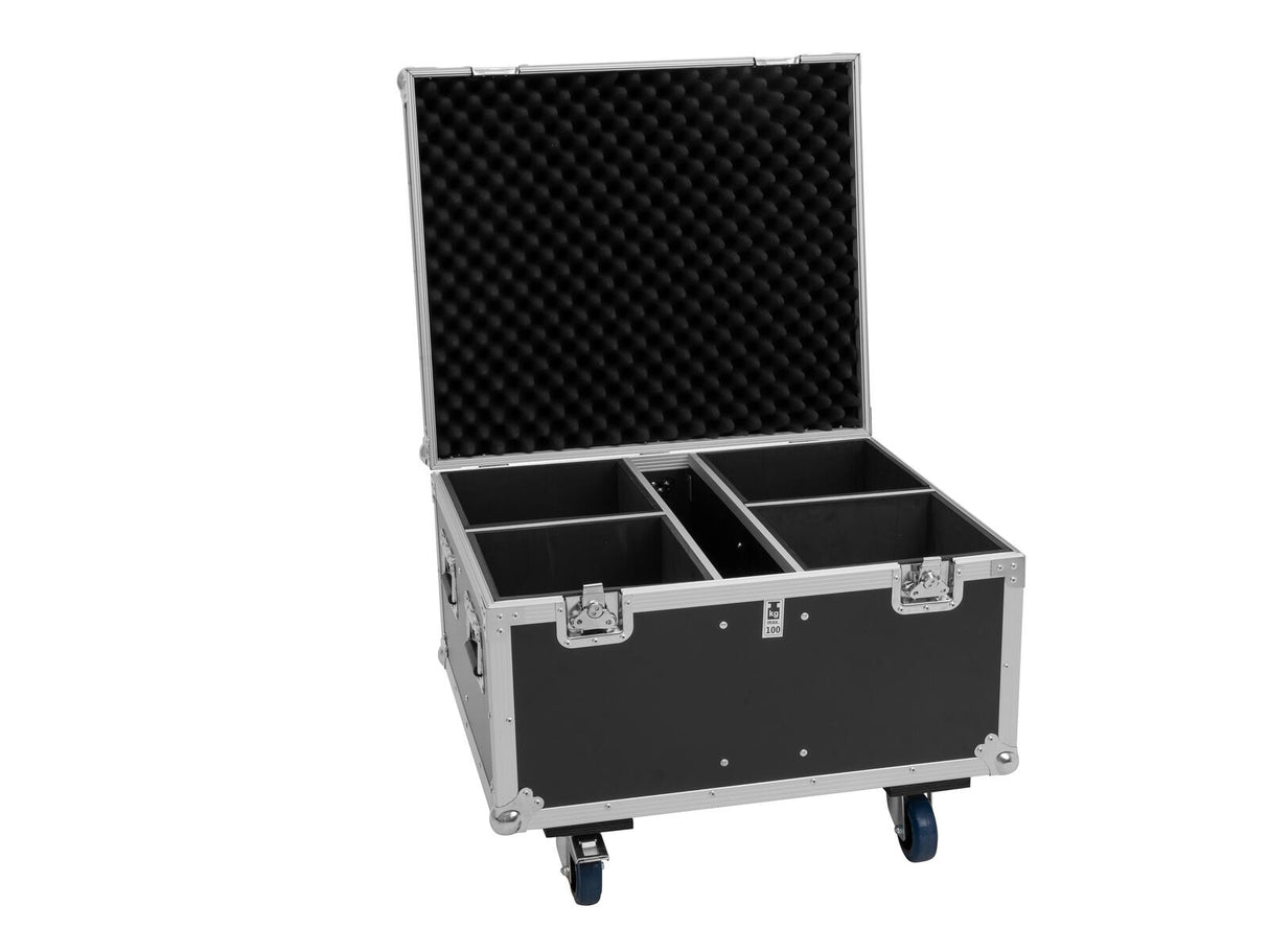EUROLITE Set 4x LED IP PAR 14x8W QCL + Flightcase