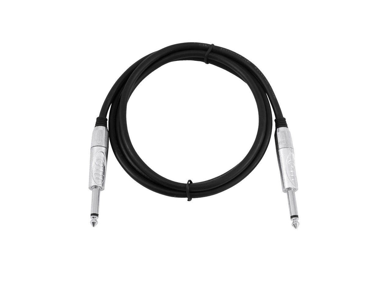 OMNITRONIC Jack Cable 6.3 mono 3m bk ROAD