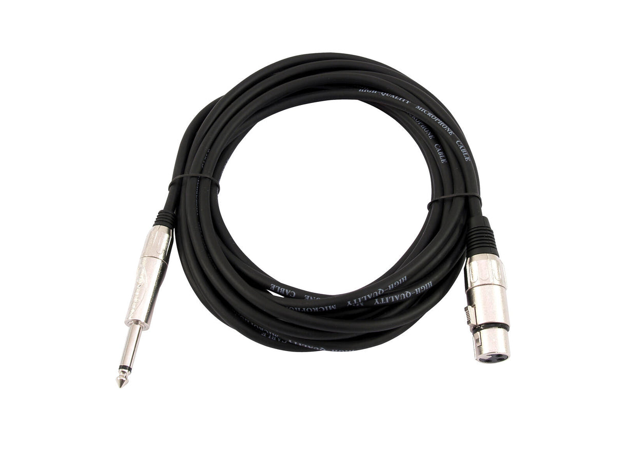 OMNITRONIC Adapter Cable XLR(F)/Jack mono 5m bk