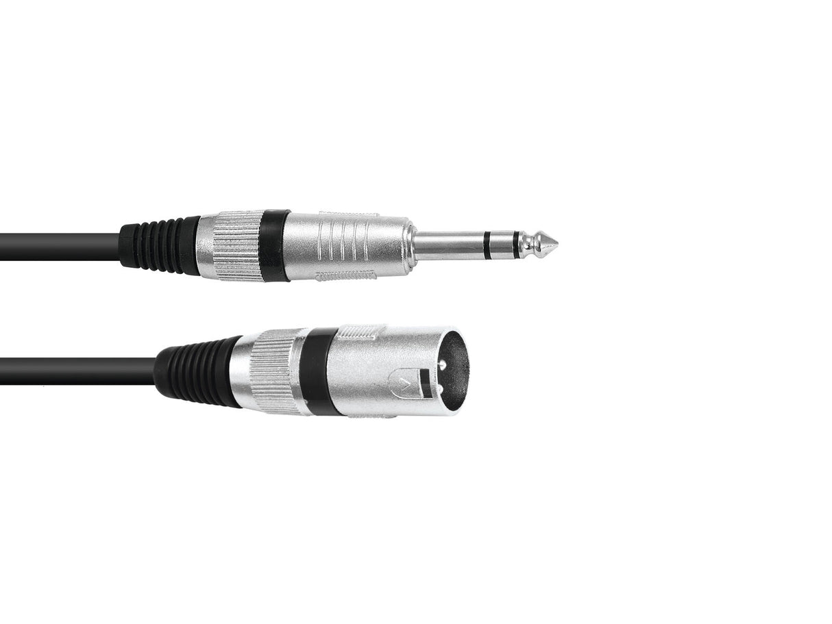 OMNITRONIC Adapter Cable XLR(M)/Jack stereo 2m bk