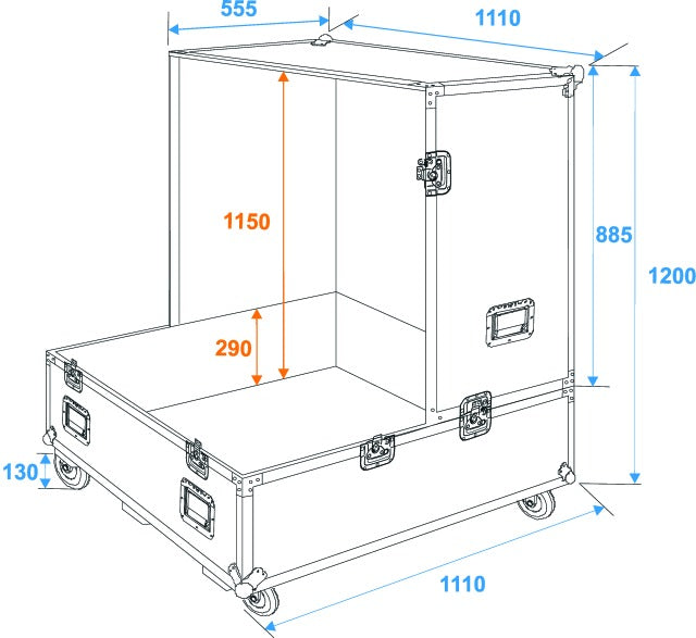 Eurolite Flightcase til Diskokugler (75 & 100cm)
