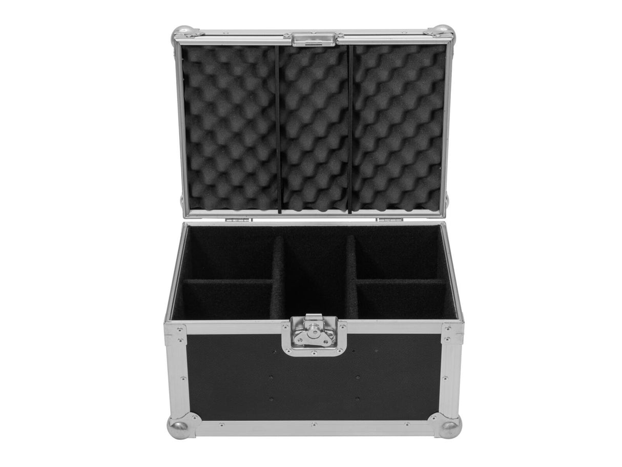 EUROLITE Set 4x LED Silent PAR 6 QCL Floor bk + Case