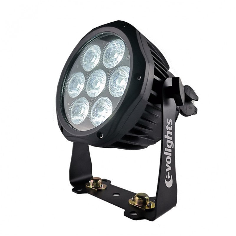 EVOLIGHTS GLACIER 7 LED PAR 7x10W RGBWA-UV IP65 Outdoor Stage Lighting