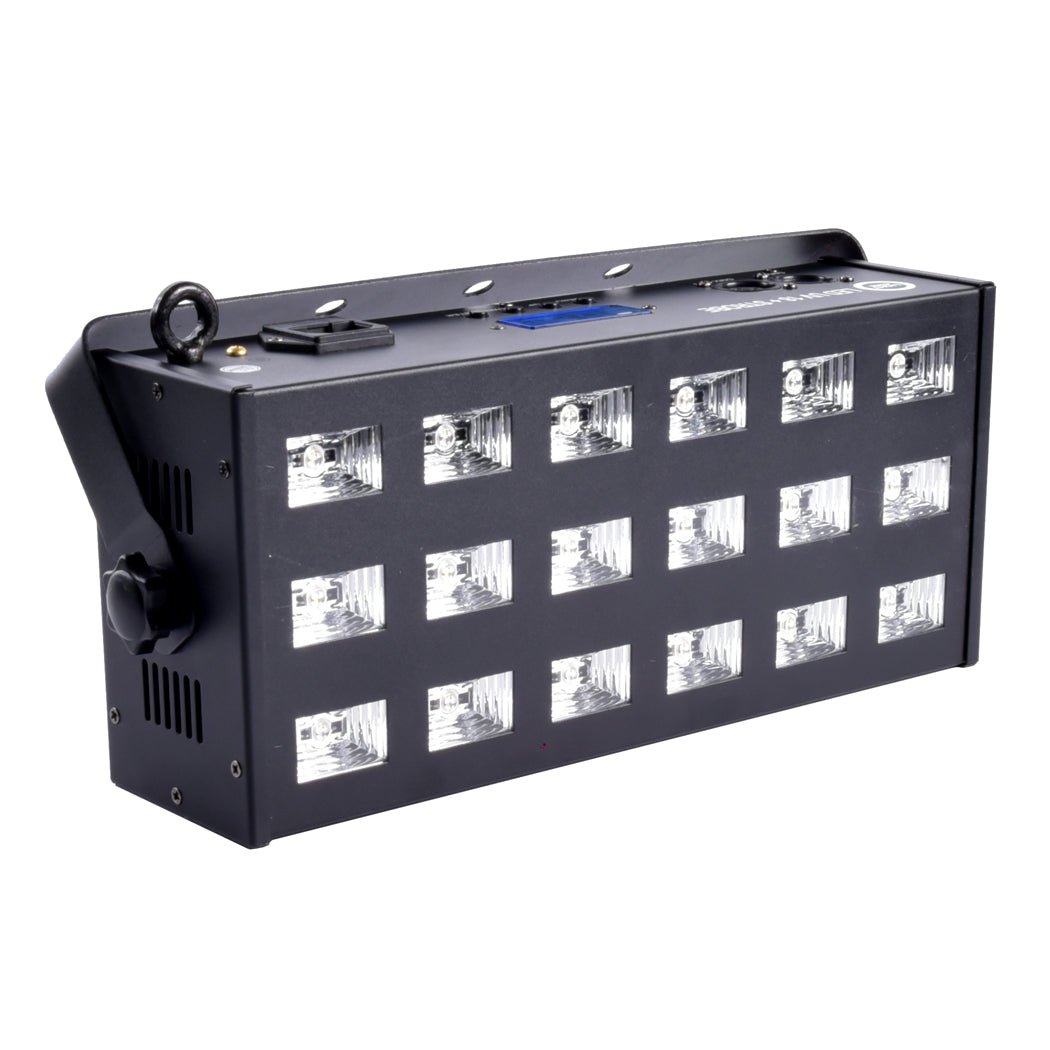 LIGHT4ME LED UV 18x3W spotlight + strobe DMX