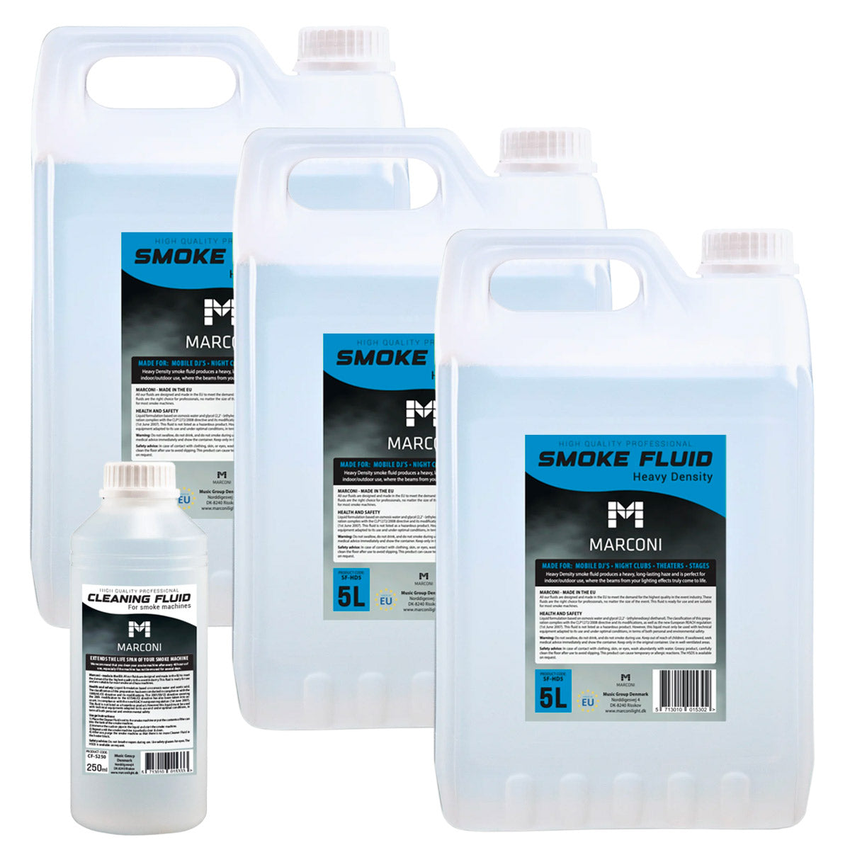 3 x 5L Smoke Liquid (Heavy) + 250ml Cleaning Liquid
