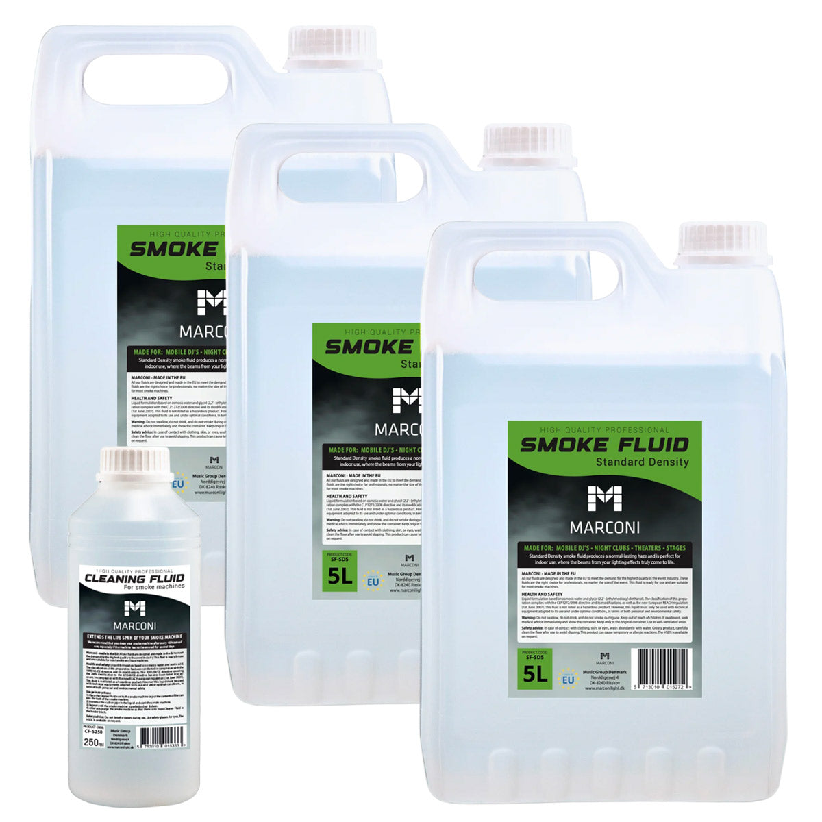 3 x 5L Smoke Liquid (Standard) + 250ml Cleaning Liquid