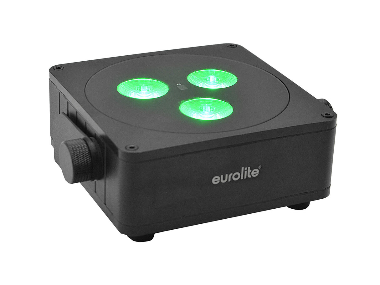 EUROLITE Set 4x AKKU IP Flat Light 3 bk + Soft Bag