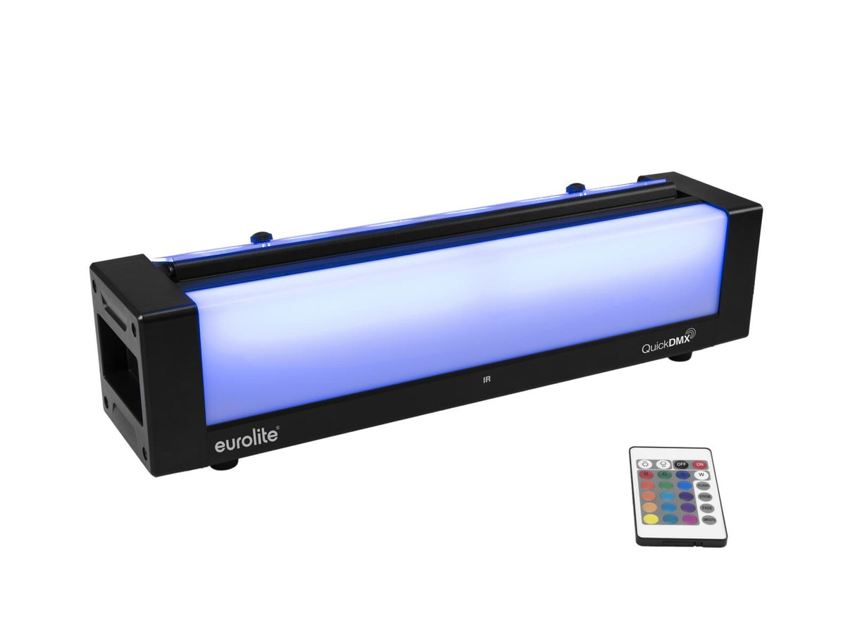 EUROLITE Set AKKU 2x Flat light 3 bk + Bar-6 + Stands
