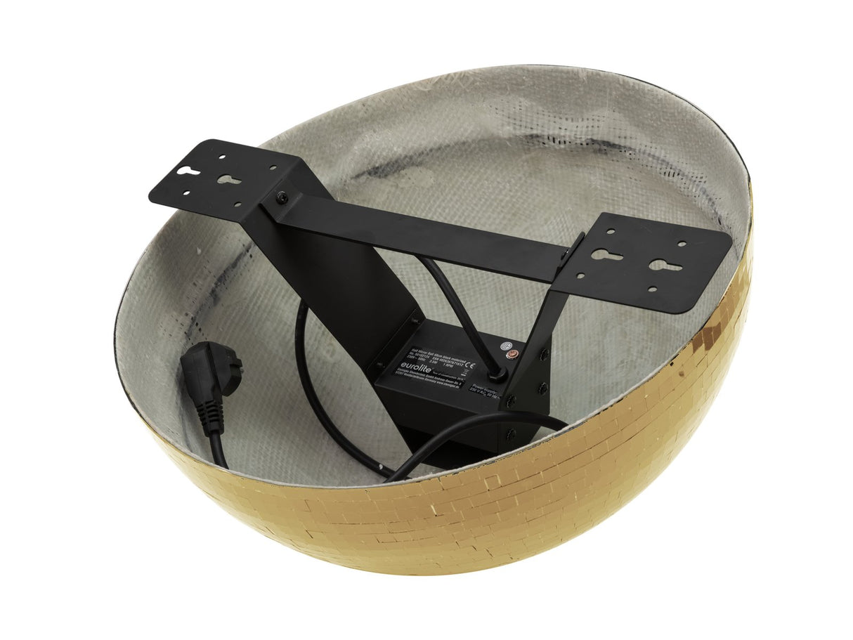 EUROLITE Halv Spejlkugle 40 cm guld motoriseret