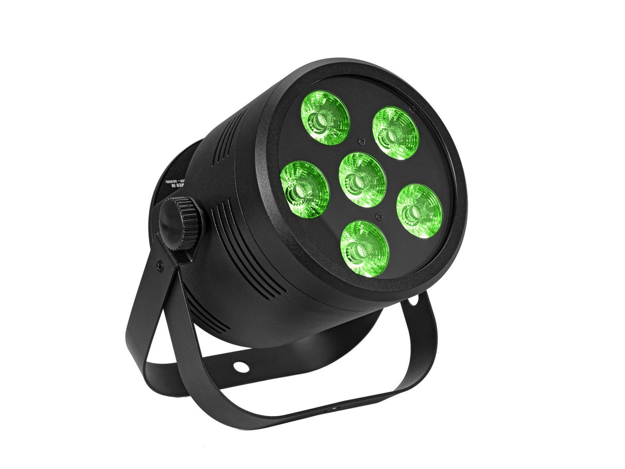 EUROLITE Set 4x LED Silent PAR 6 QCL Floor bk + Case