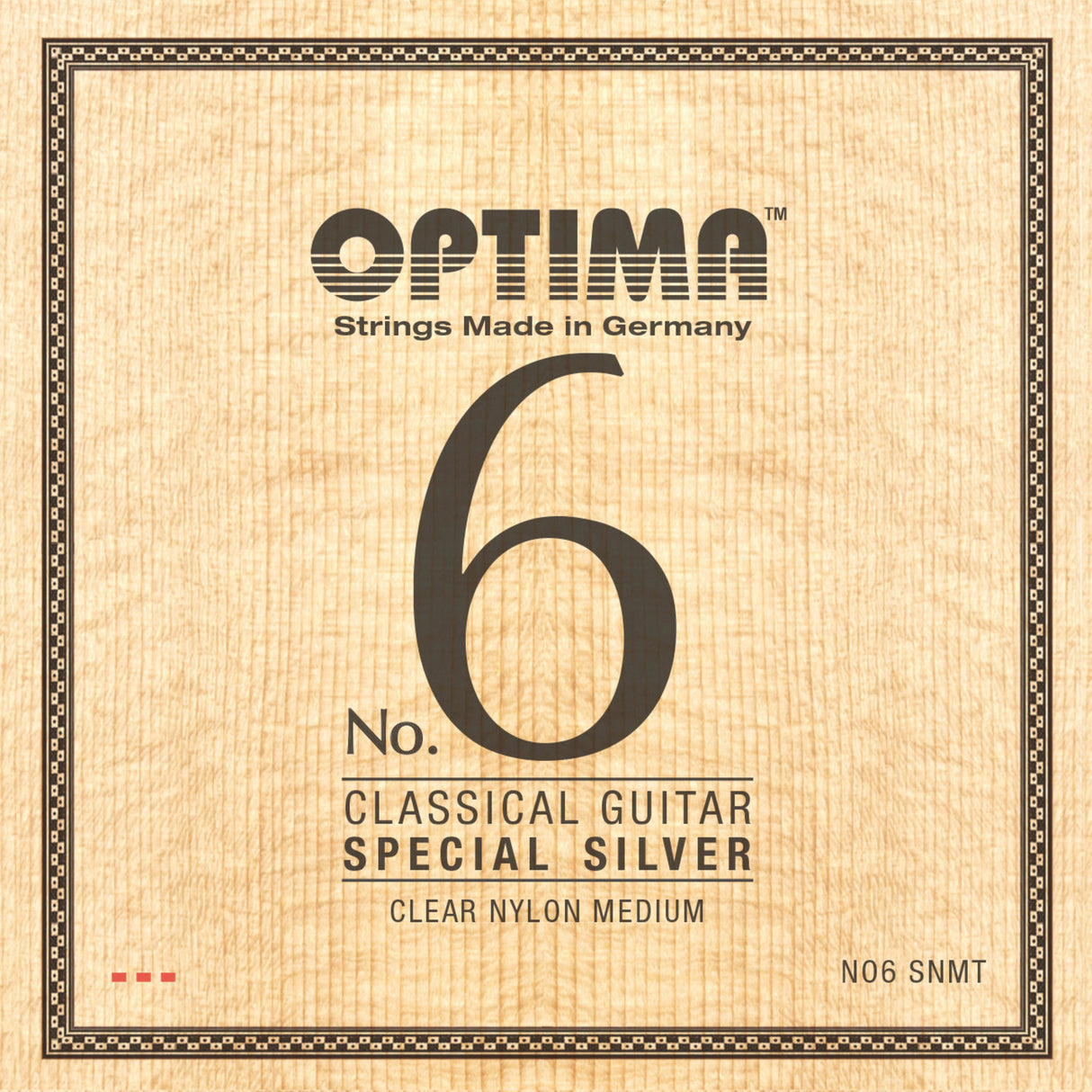 Optima strings for classical guitar No. 6 Special Silver - Set Nylon medium (NO6.SNMT)