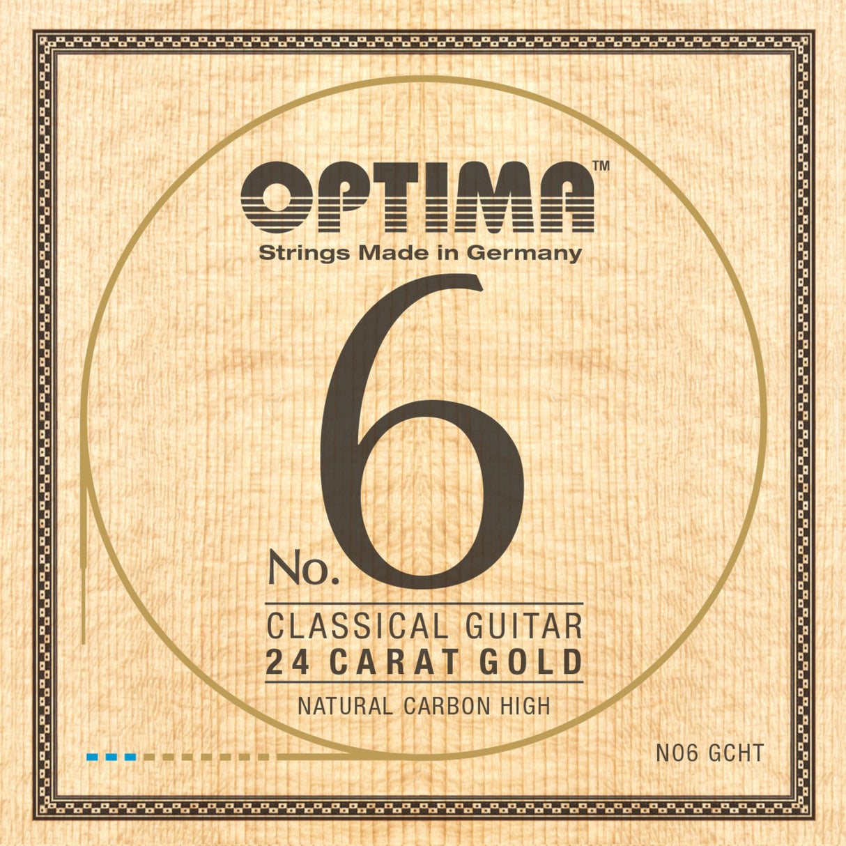 Optima Strings for classic guitars No. 6 24 carat gold - Set Carbon Gold high (NO6.GCHT)