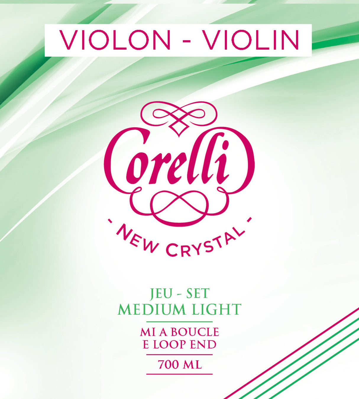 Corelli Violins strings New Crystal - D 3/4 (3703M)