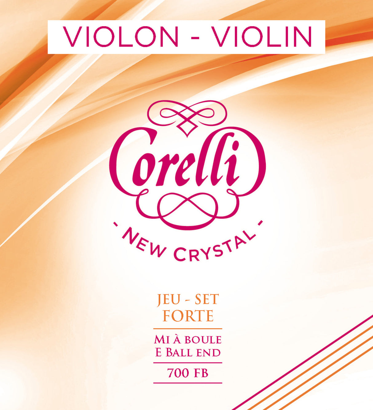 Corelli Violins strings New Crystal - forte (700FB)