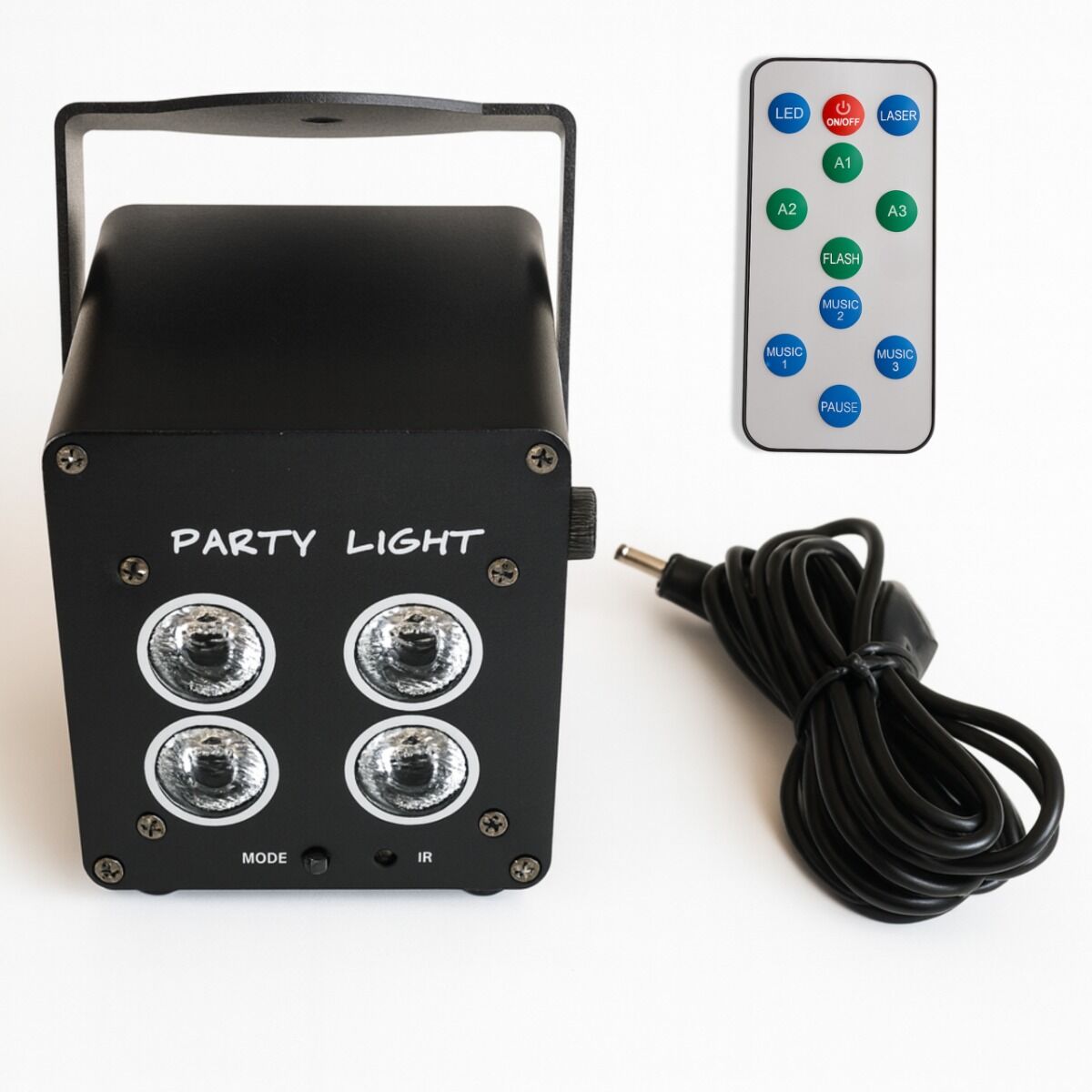 LIGHT4ME ACCU PAR 4x3W rechargeable spotlight 360