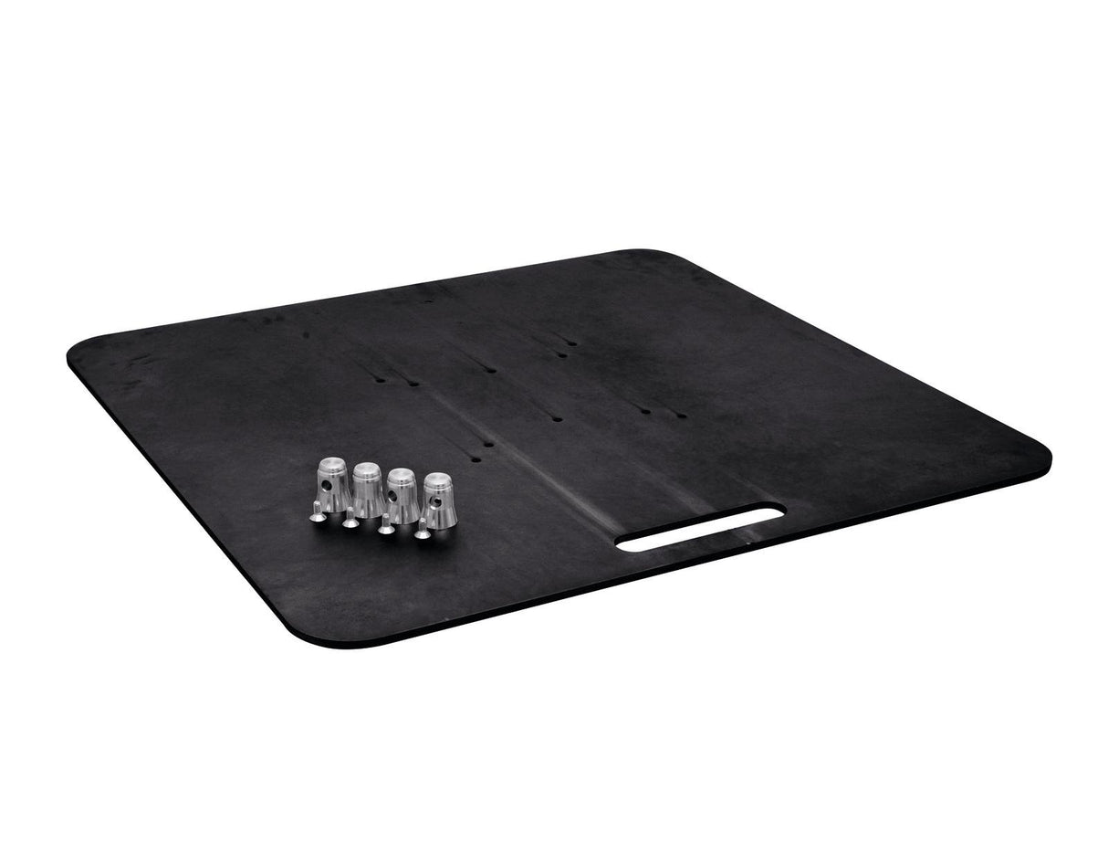 ALUTRUSS Base Plate 80x80 Black, 30kg.