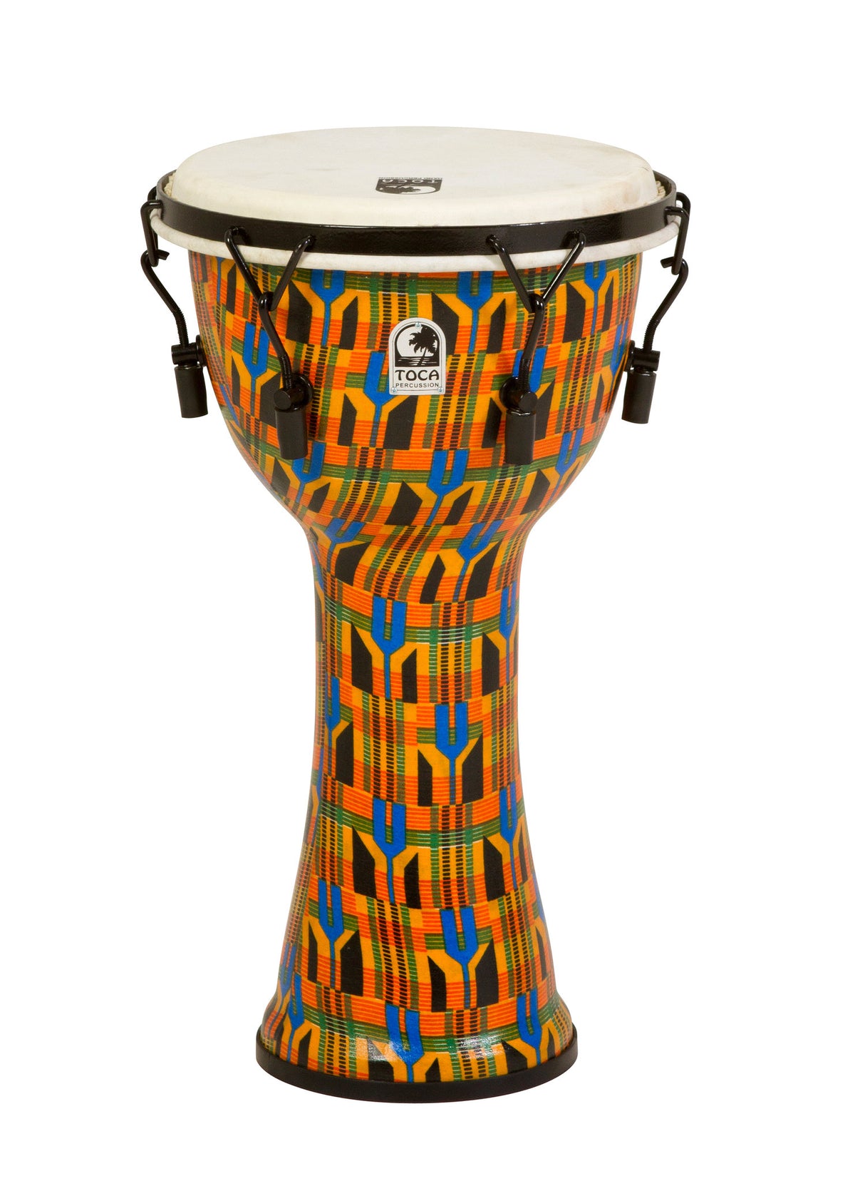 Toca Djembe Freestyle Mechanically Tuned - Kente Cloth (SFDMX-10K)