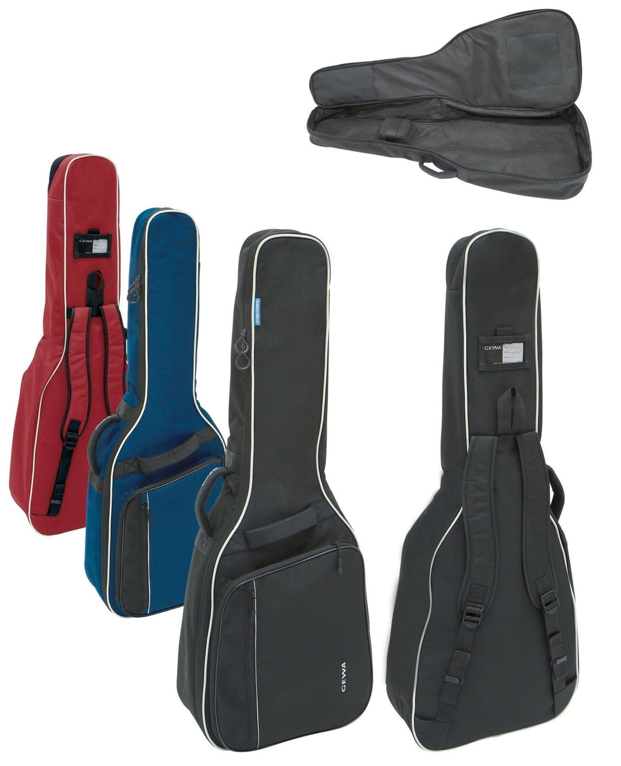 GEWA Guitars gig bag Economy 12 - Classic 1/4-1/8 red