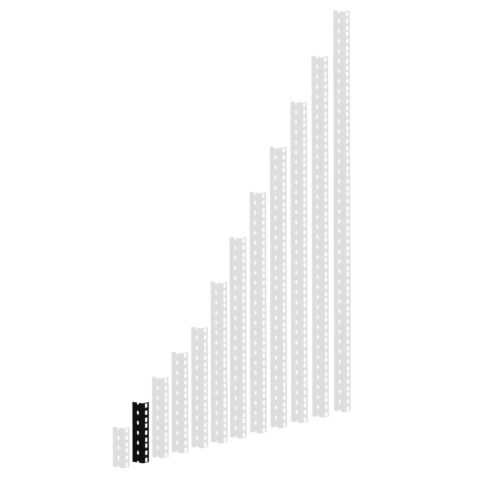 Adam Hall 61535 B Heavy Duty Rack Rail Black
