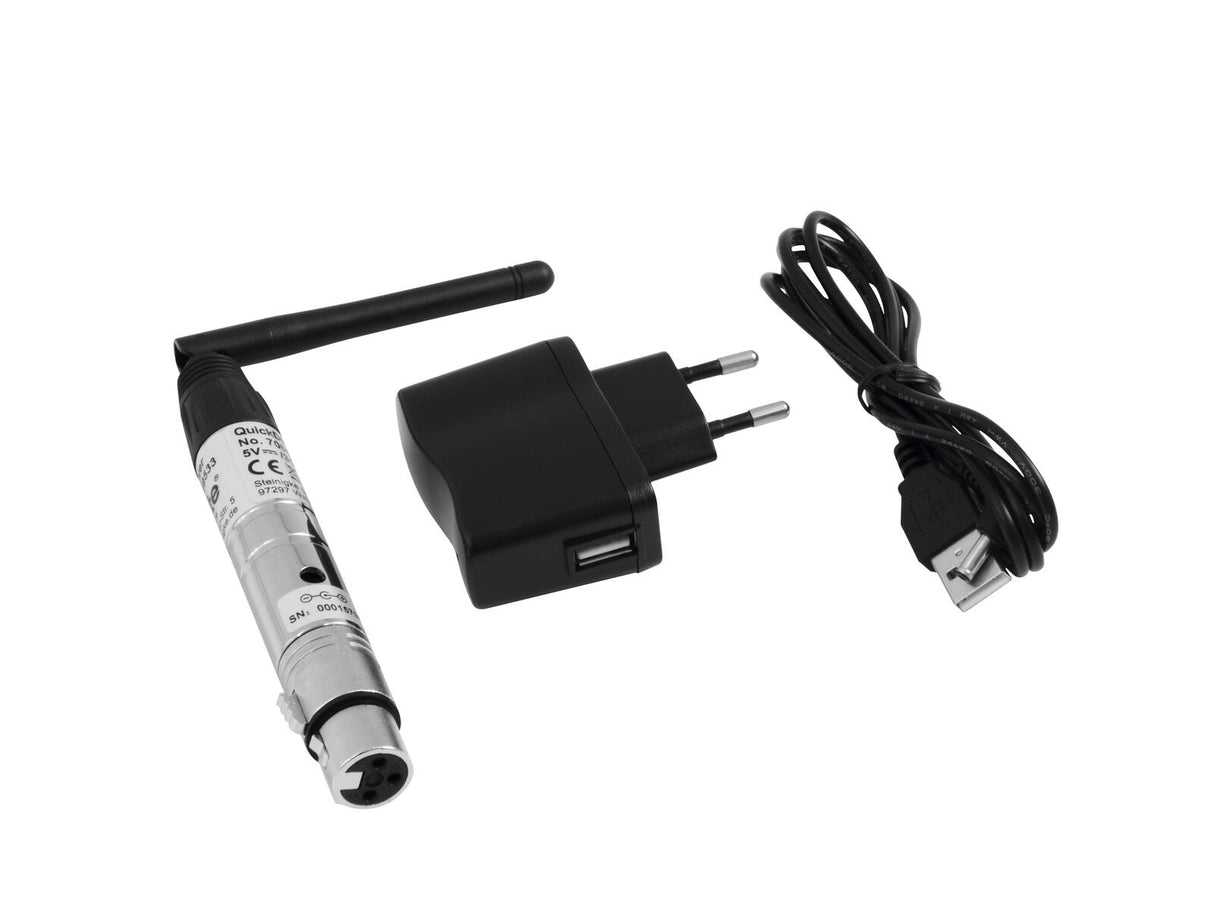 EUROLITE Set QuickDMX 1x transmitter + 4x Receiver