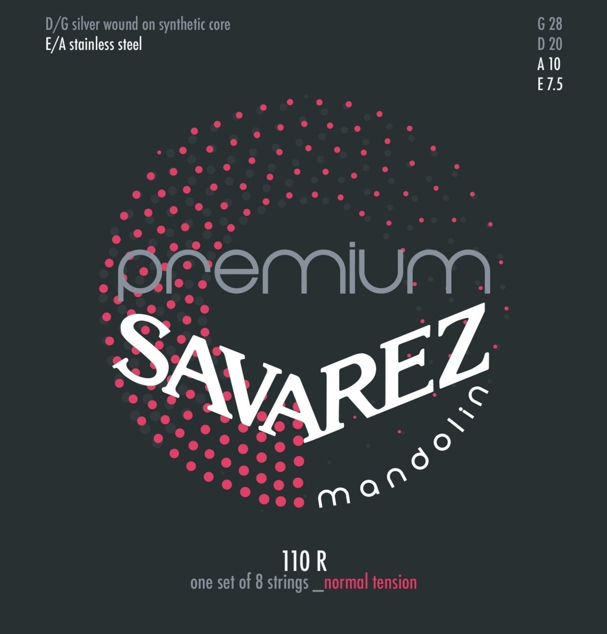 Savarez Strings for mandolin SAVAREZ Mandoline Premium 110R - Set (110R)
