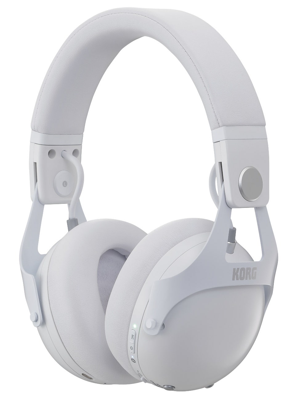 KORG NC-Q1-WH Smart Noise-Cancelling DJ Headphones, White