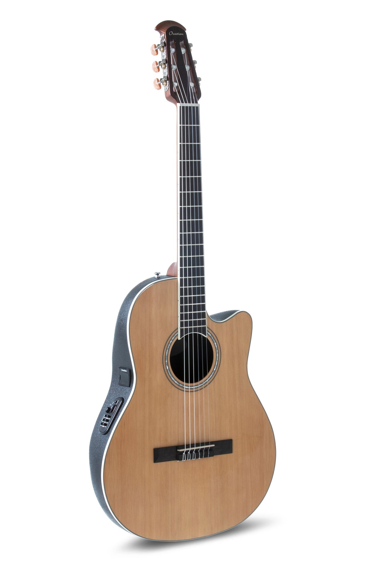 Ovation E-Acoustic classical guitar Celebrity CS Standard Mid Cutaway - Natural (CS24C-4-G)