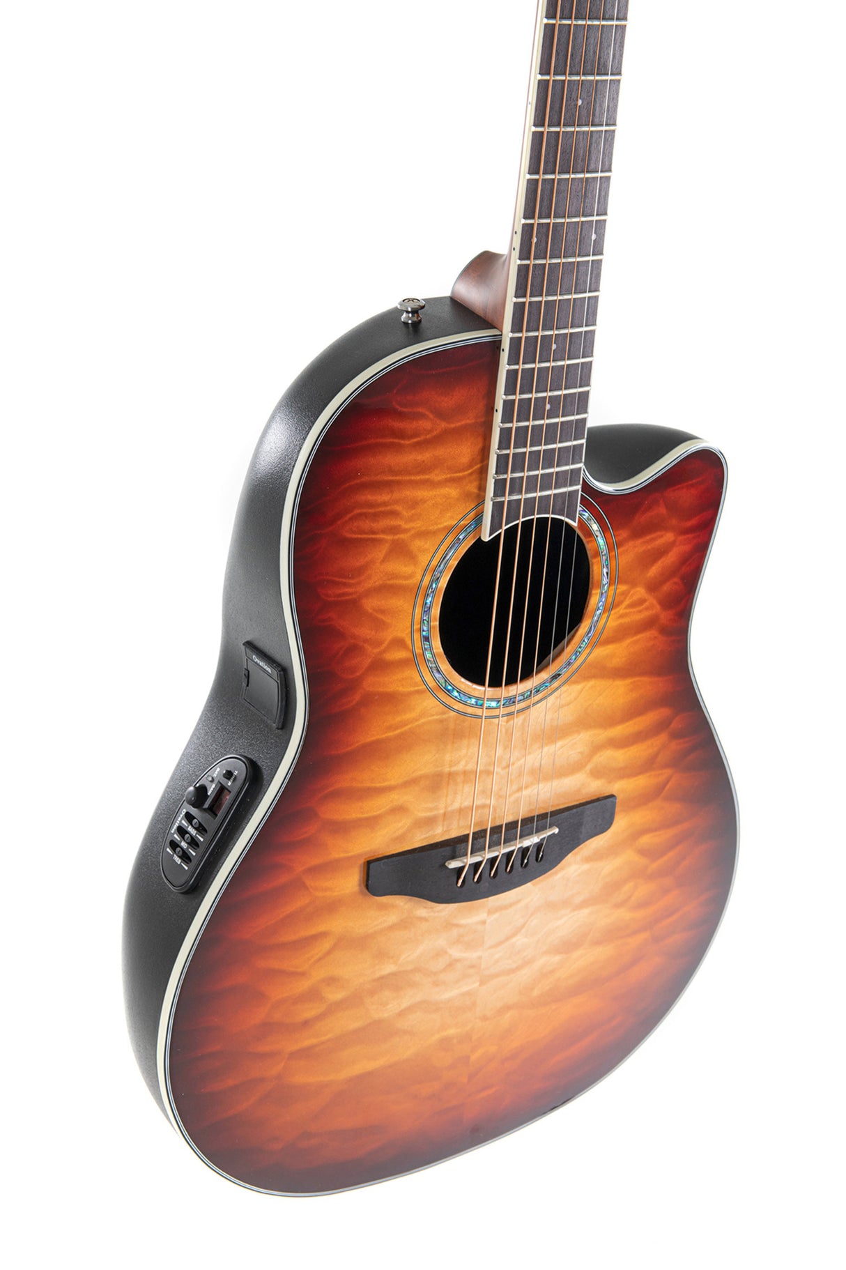 Ovation E-Acoustic Guitars Celebrity Standard Plus Mid Cutaway - Cognac Burst Gloss (CS24X-7C-G)