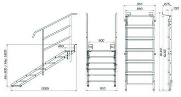 GUIL ECP-06/440 Stage stair Outdoor