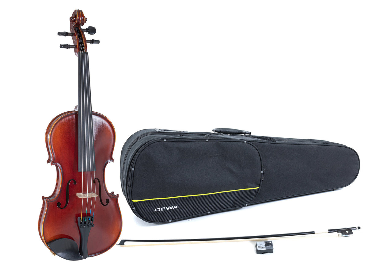 GEWA Violins Ideale - 3/4 (Ready to play including shaped case, carbon bow, Larsen Aurora strings, secured for transport)