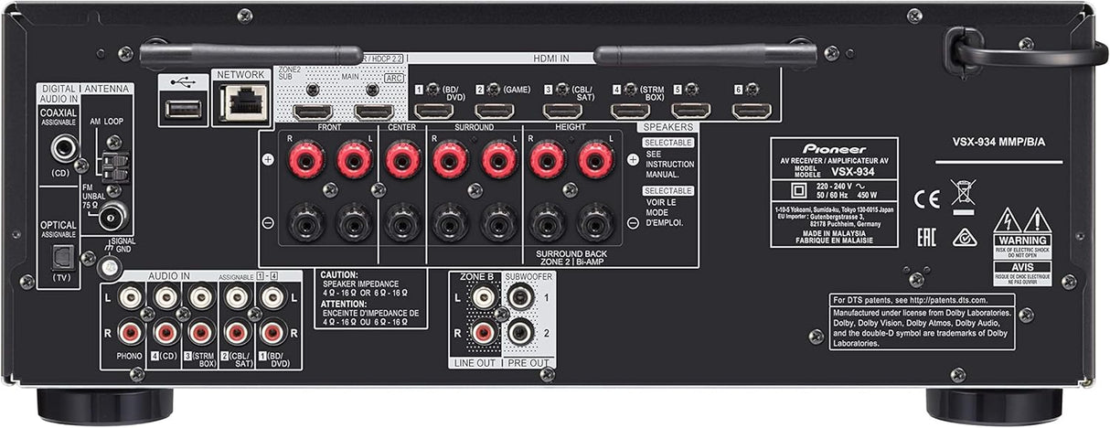 Pioneer VSX-934 7.2-channel Receiver ( 7x165 w) black