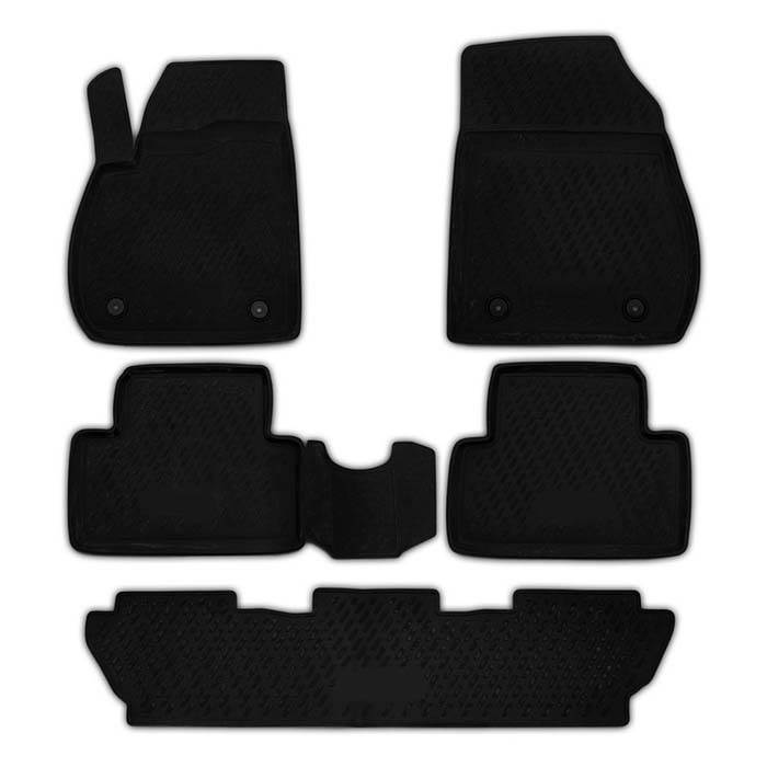 Rubber mats Opel Zafira c 7p 2012->