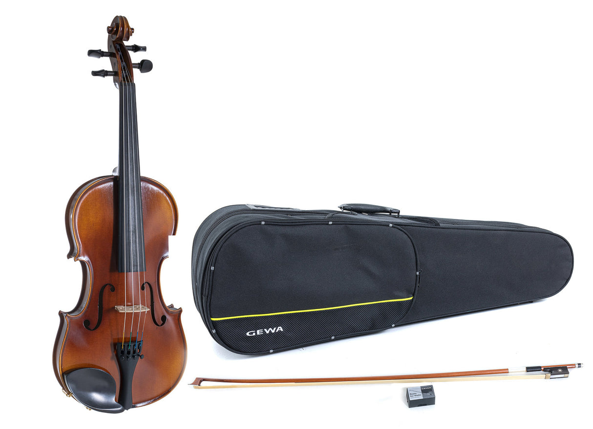 GEWA Violins Allegro - 4/4 (Ready to play incl. shaped case, Massaranduba bow, Larsen Aurora strings, transport-secured)