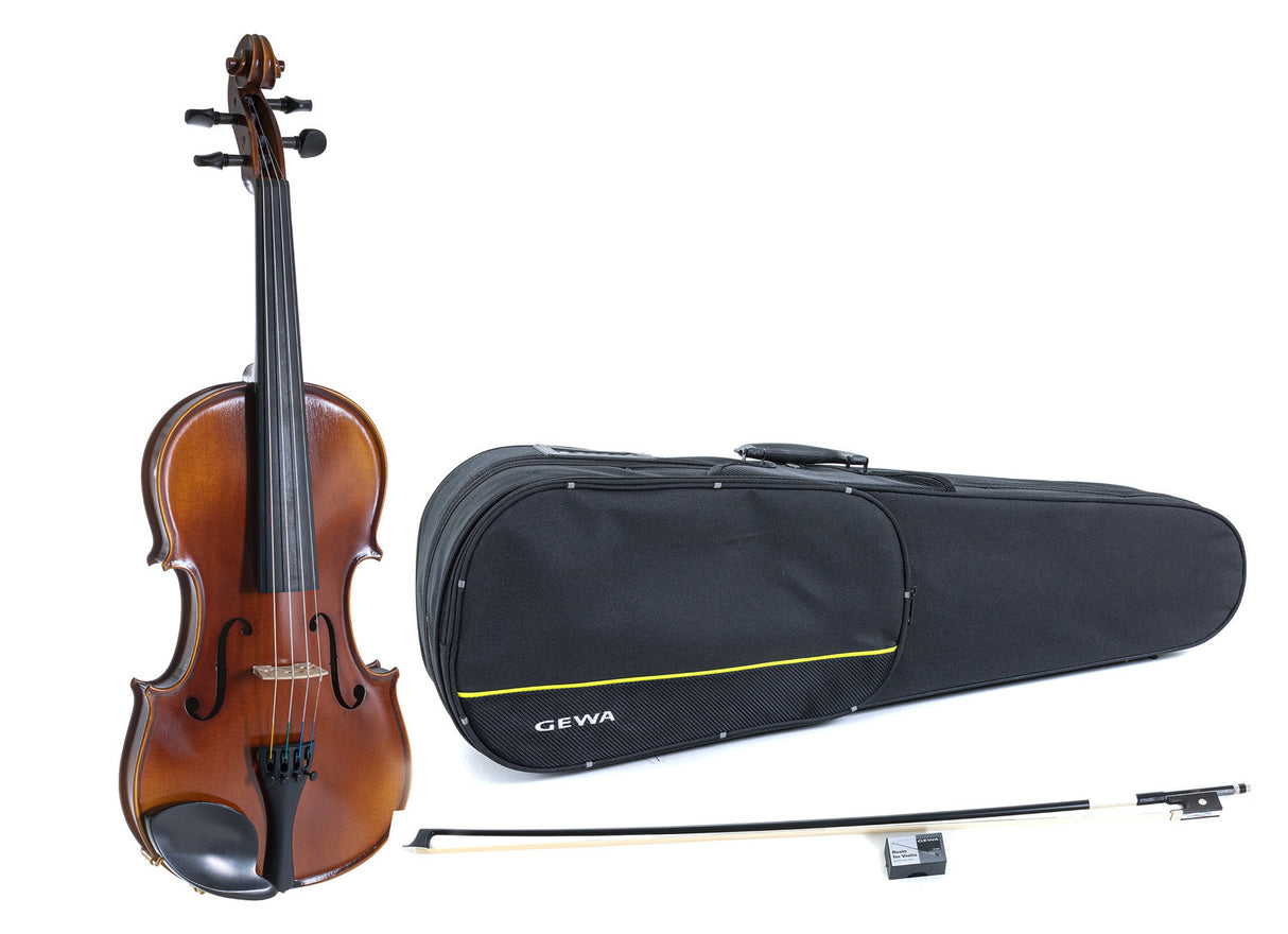 GEWA Violins Allegro - 3/4 (Ready to play including shaped case, carbon bow, Larsen Aurora strings, secured for transport)