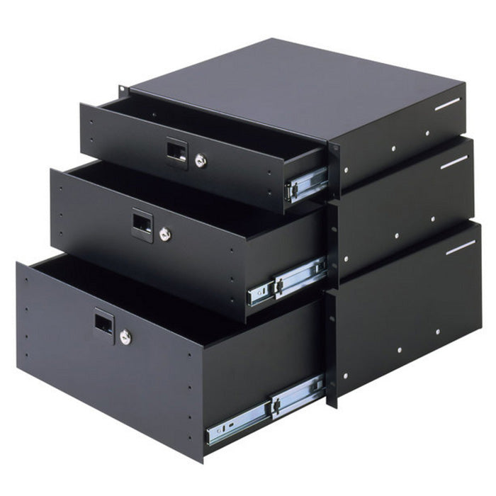 Adam Hall 87403 A Rack Drawer 3 Unit Aluminum (3.4kg)